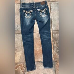 Big Star Dark Blue Skinny Jeans 
Style:  “Ena”